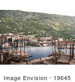 #19645 Photo Of Ships At The Port At The Inner Gate In Dubrovnik Ragusa Adriatic Sea Croatia