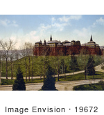 #19672 Photo Of The Main Building Of Wellesley College In Massachusetts