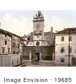 #19685 Photo Of The Clock Tower In Zadar Iadera Zara Croatia