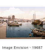 #19687 Photo Of Ships In The Harbor At Split Croatia