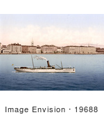 #19688 Photo Of A Steamship On The Adriatic Sea At Zadar Croatia