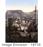 #19710 Photo Of The Muhlen Bridge And Buildings In Mostar Herzegowina