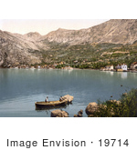 #19714 Photo Of People In A Boat Near Risan Risinium Rhizon Risano On The Bay Of Kotor In Montenegro