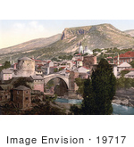 #19717 Photo Of The Old Stari Most Bridge Over The Neretva River In Mostar Herzegowina