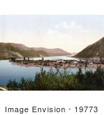 #19773 Photo Of The Island Of Ada Kaleh Island Fortress And The Iron Gate Of The Danube River