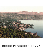 #19778 Photo Of A View Of The Waterfront Village Of Opatija Abbazia Sankt Jakobi Istria Croatia