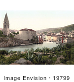 #19799 Photo Of Boats Near The Il Duomo Church In Veli Losinj Lussingrande Istria Croatia