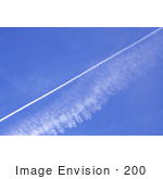 #200 Photo Of Smoke Trails In A Blue Sky