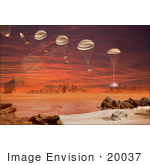 #20037 Stock Photography Of Huygens Descent On Titan Sequence