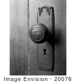 #20076 Stock Photography: Ywca Door Knob And Keyhole At The Young Women’S Christian Association