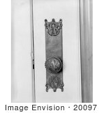 #20097 Stock Photo: Door Knob And Escutcheon Plate At The Wainwright Building