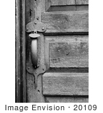 #20109 Stock Photo: Metal Door Handle