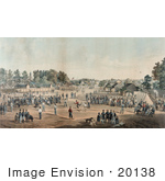 #20138 Stock Photography: Union Prisoners Playing Baseball At Salisbury North Carolina Civil War