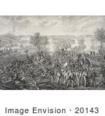 #20143 Stock Photography: the Battle of Gettysburg During the American Civil War, 1863 by JVPD