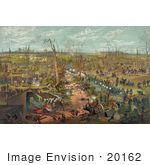 #20162 Stock Photography: The Battle Of Shiloh The Battle Of Pittsburg Landing 1862