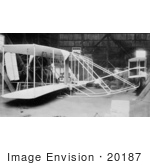 #20187 Stock Photography: the Wright Brothers’ Airplane in 1908 by JVPD