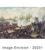 #20231 Historical Stock Photography: The Battle Of New Orleans