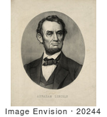 #20244 Historical Stock Photography: President Abraham Lincoln