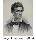 #20254 Historical Stock Photography: Abe Lincoln Looking Off To The Right
