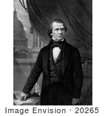 #20265 Historical Stock Photography: The 17th President Of The United States Andrew Johnson