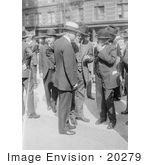 #20279 Historical Stock Photo: President Herbert Hoover Socializing