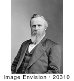 #20310 Historical Photograph Of The Nineteenth American President Rutherford B Hayes