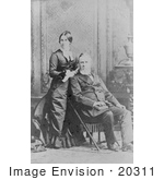 #20311 Historical Photograph Of The 19th President Rutherford B Hayes And Lucy Webb Hayes