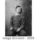 #2035 Lewis Payne In Sweater Seated And Manacled