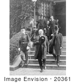#20361 History Stock Photo of President Warren G Harding and George Christian Leaving the Funeral of J. Antonio Lopez Gutierrez by JVPD
