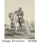 #20368 History Stock Photo Of General James Garfield On A Horse