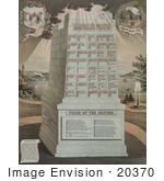 #20370 History Stock Photo Of An Acrostic Prayer On Unfinished James Garfield Monument