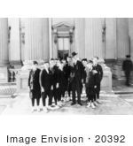 #20392 Historical Stock Photography: 28th Vice President Of The United States Thomas R Marshall And The Capitol Pages