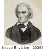 #20394 Historical Stock Photography: The 7th Vice President Of The Usa John C Calhoun