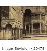 #20478 Historical Stock Photography Of The Imperial Gallery In The Ayasofya Mosque