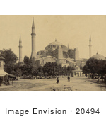 #20494 Historical Stock Photography Of Ayasofya Mosque Church Of Hagia Sophia Istanbul Turkey