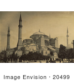 #20499 Historical Stock Photography of Ayasofya Camii, Ayasofya Mosque, Hagia Sophia, Istanbul by JVPD