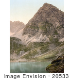 #20533 Historical Photochrome Stock Photography Of Lermoos The Drachensee Tyrol Austria