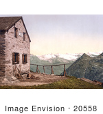 #20558 Historical Photochrome Stock Photography Of Laugkofigruppe (Langkafelgruppe) Pragerhutte Tyrol Austria