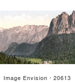 #20613 Historical Photochrome Stock Photography Of Tre Croci Tyrol Austria