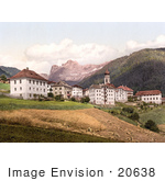 #20638 Historical Photochrome Stock Photography Of Welschnofen Tyrol Austria