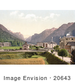 #20643 Historical Photochrome Stock Photography Of Toblach New Toblach Tyrol Austria