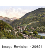 #20654 Historical Photochrome Stock Photography Of Rosengarten Tyrol Austria