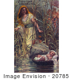 #20785 Stock Photography Of Miriam Finding The Infant Moses Among The Rushes