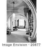#20877 Stock Photography Of Furniture And Window In The Second Floor Hallway Of The Queen Anne Victorian William Carson Mansion House Eureka California