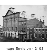 #2103 Showing Guards Posted At The Entrance Of Ford's Theater During the Assassination of President Lincoln by JVPD