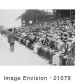 #21079 Stock Photography Of A Crowd Of Baseball Fans In The Stadium On Chicago Day At White