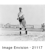 #21117 Stock Photography Of Hal Chase Throwing A Baseball In 1911