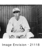 #21118 Stock Photography Of Patrick William Maloney Sitting On A Dugout Bench 1912