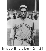 #21124 Stock Photography Of Harry Bartholomew Hooper Of The Boston Red Sox Baseball Team In Uniform