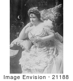 #21188 Stock Photography Of Lillian Russell Sitting In A Chair And Wearing A Gown